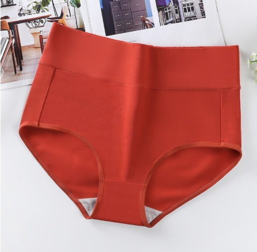High Waist Women's Plus Size Cotton Antibacterial Abdomen Briefs