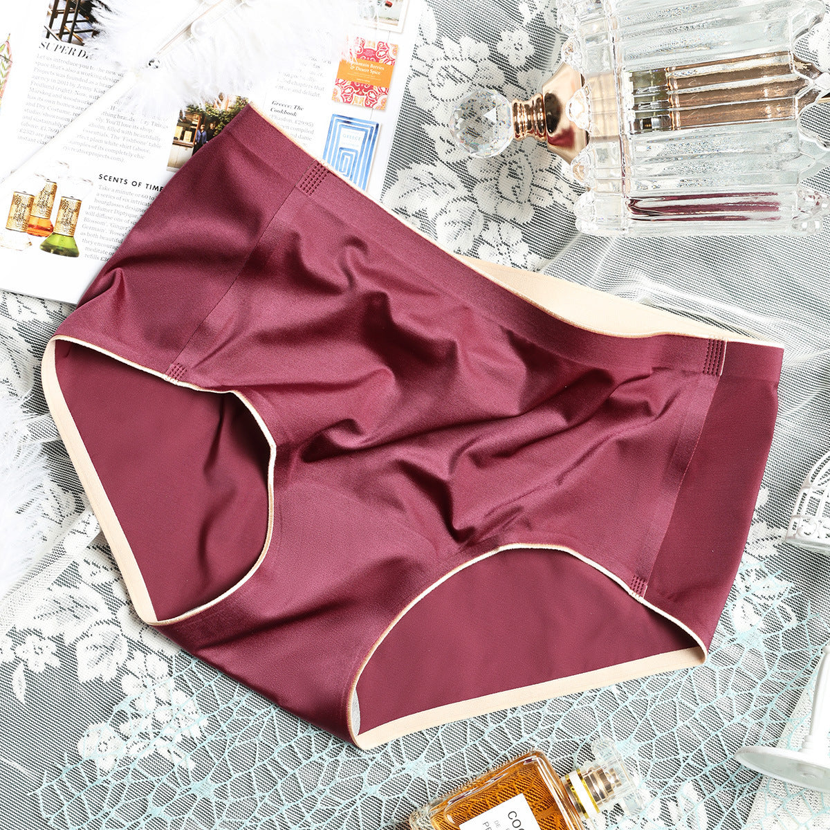 Antibacterial Modal Crotch Seamless Hip Lifting Breathable Briefs