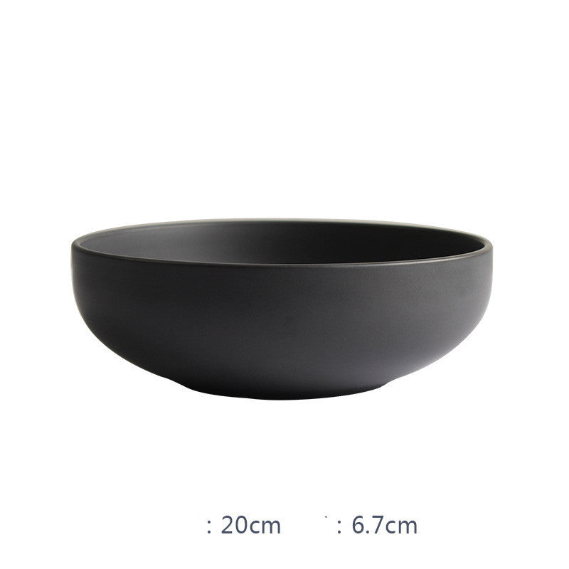 Nordic Ceramic Rice Bowl Steak Plate Deep Household Tableware Dish Set