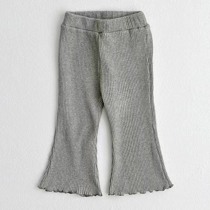 Western Style Bell-bottom Pants Baby Girl Fungus