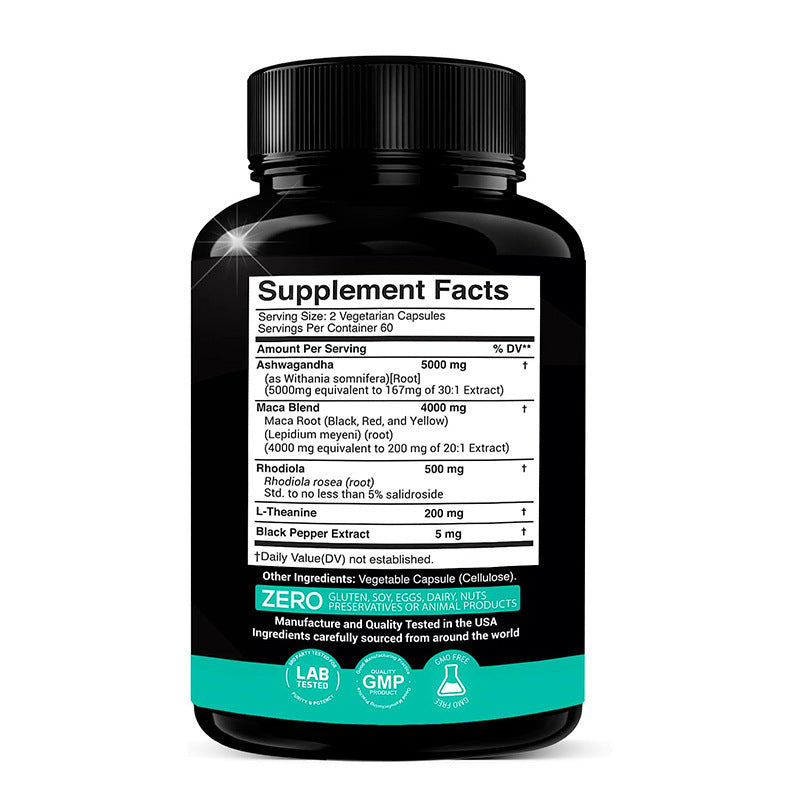 Ashwagandha Maca Capsules for Adults – 60 Capsules | Infinity Bazaar