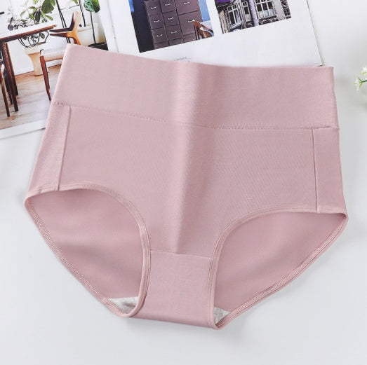 High Waist Women's Plus Size Cotton Antibacterial Abdomen Briefs