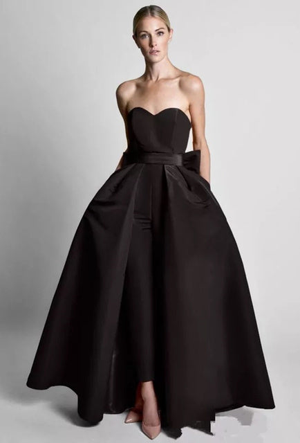 Women’s Elegant Evening Jumpsuit Dress – Solid Color Formal Wear | Infinity Bazaar