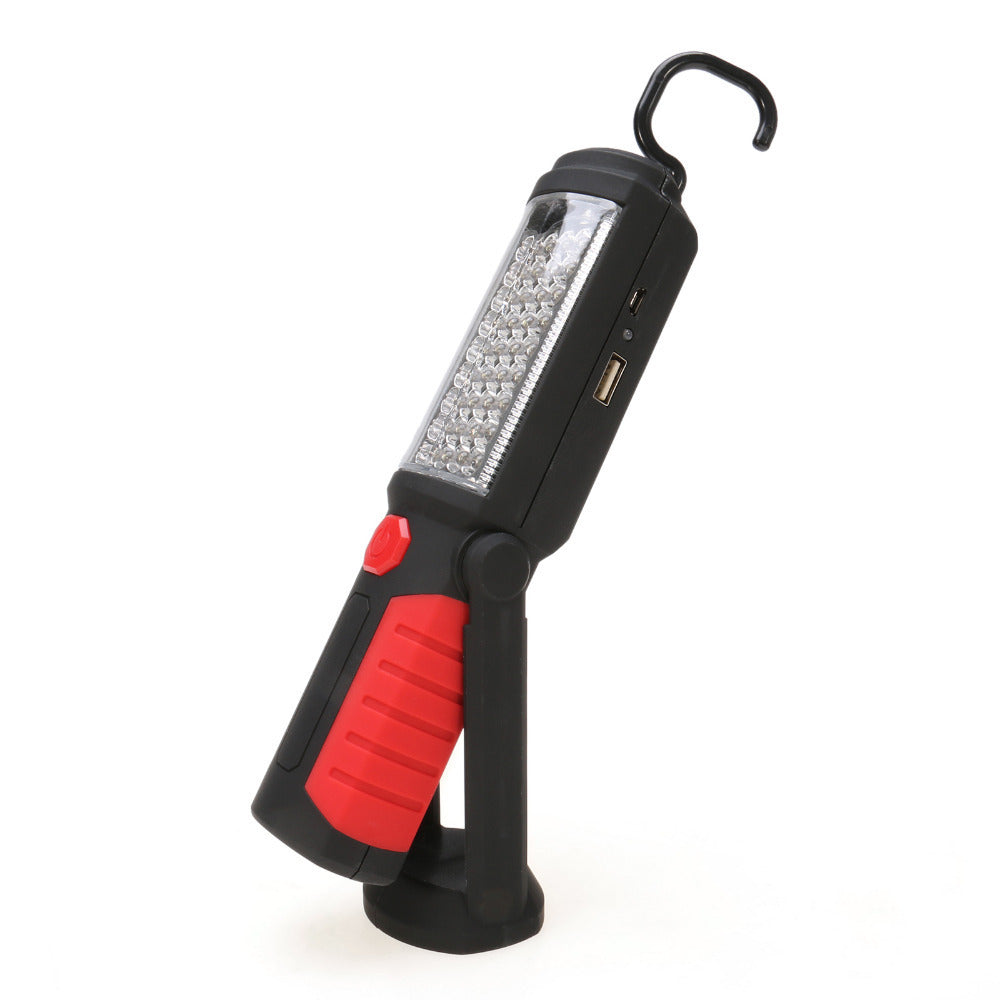 6" Emergency Work Light – 36+5 LED Rechargeable USB Work Torch with Magnetic Base, 240 Lumens, 360° Hook | Red/Blue | Infinity Bazaar