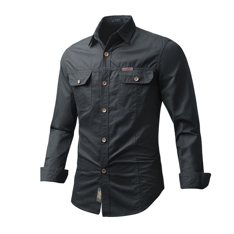Spring & Autumn Workwear Men's work shirt