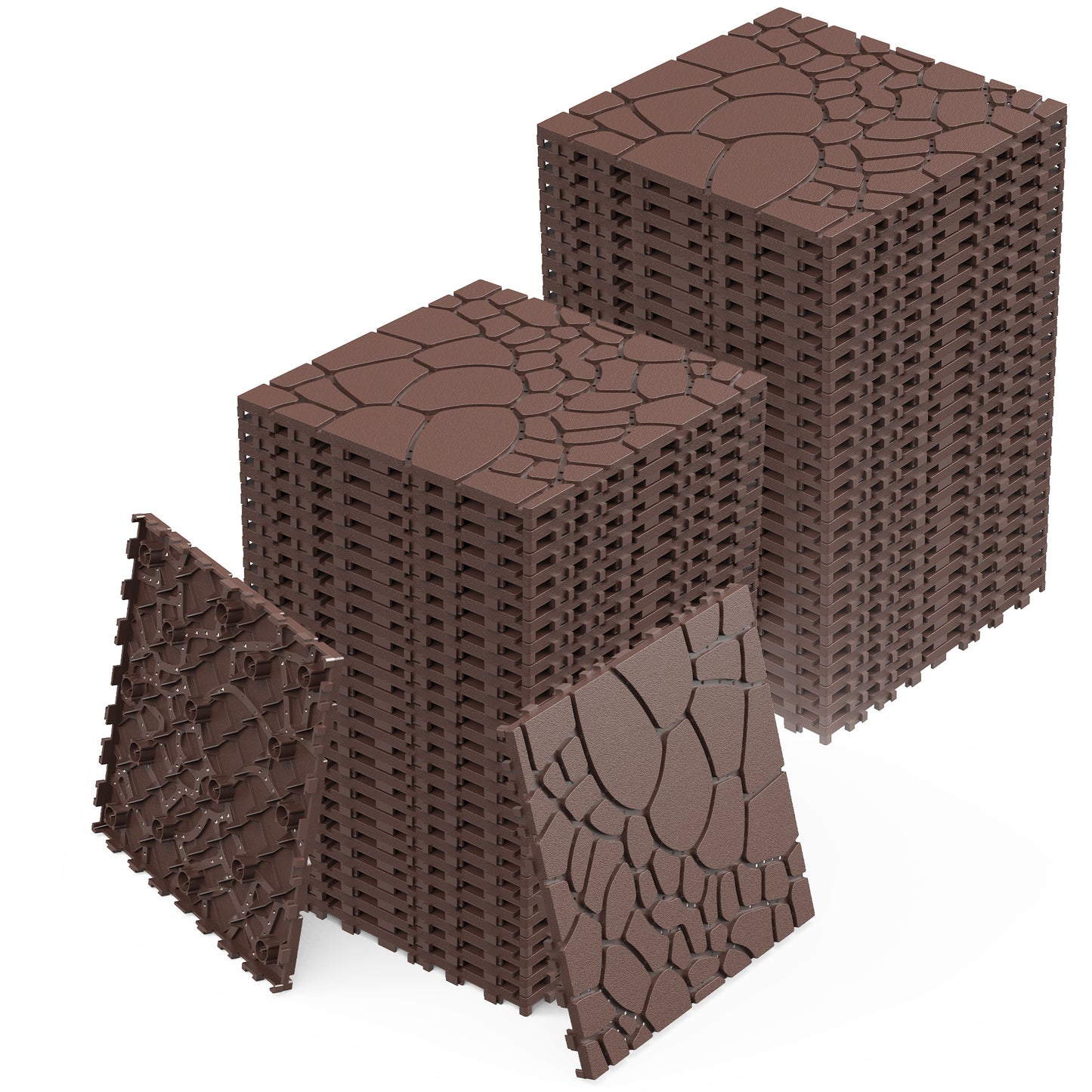 Waterproof Plastic Interlocking Floor Tiles – 44PCS | Infinity Bazaar