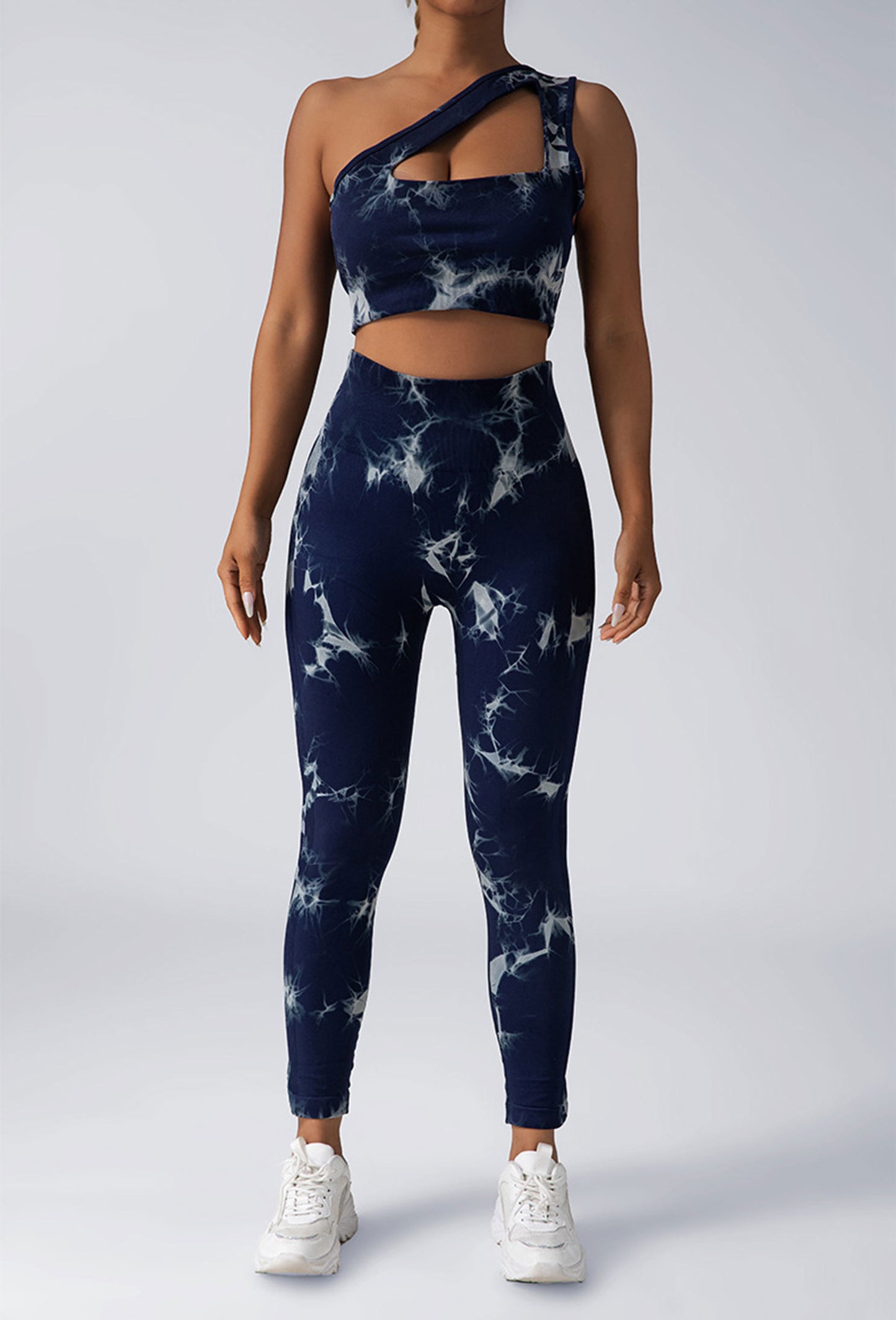 Seamless High-Waisted Tie-Dye Workout Leggings for Women – Squat-Proof, Moisture-Wicking Yoga Pants | Infinity Bazaar