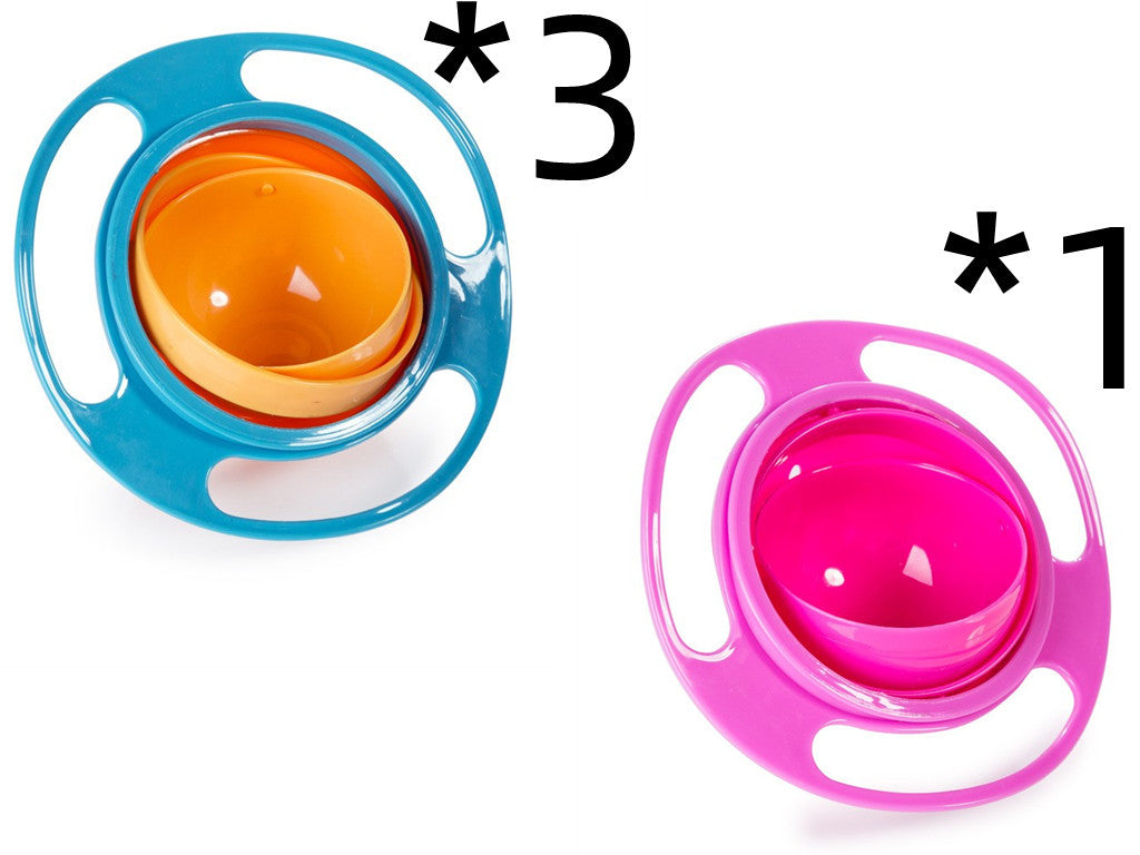 360° Rotate Universal Spill-Proof Baby Bowl – Anti-Spill Gyro Bowl with Rotating Inner Dish | Infinity Bazaar
