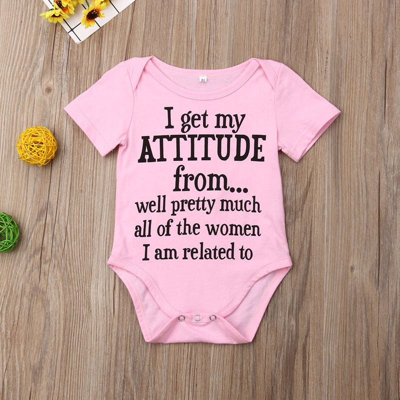 Newborn Girl Cotton Jumpsuit With Short Sleeves
