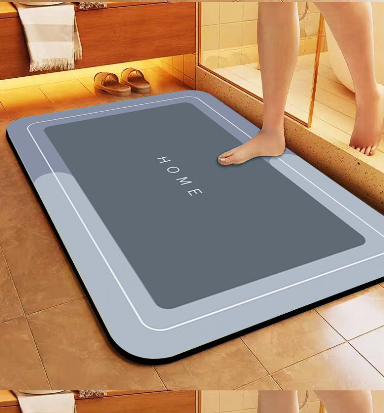 Bathroom Absorbent Floor Mat Stain-resistant Crystal Velvet Carpet