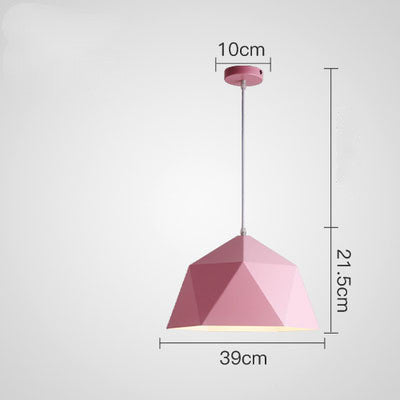 Colorful Geometric Creative Small Hanging Lamps – Add a Touch of Creativity to Your Space