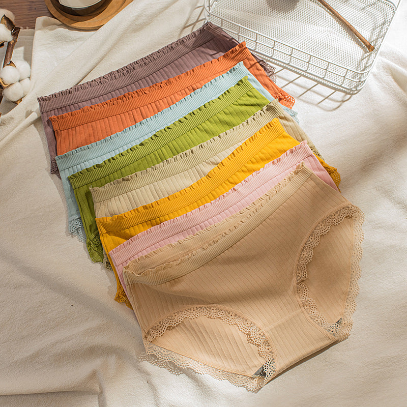 Underwear Graphene Antibacterial Crotch Pure Cotton Middle Waist