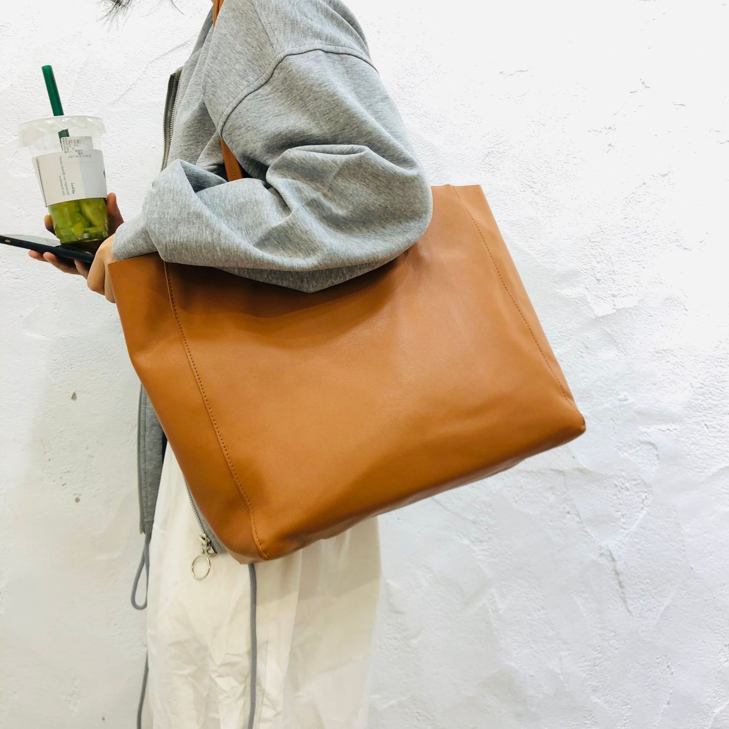 Ladies Handmade Leather Tote Shoulder Bag