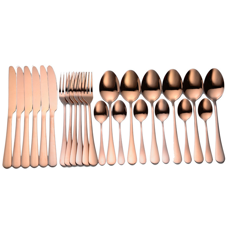 410 Stainless Steel Flatware Set – Mirror Polished Western Cutlery for Adults, Ideal for Weddings, Gifts & Daily Use | Infinity Bazaar