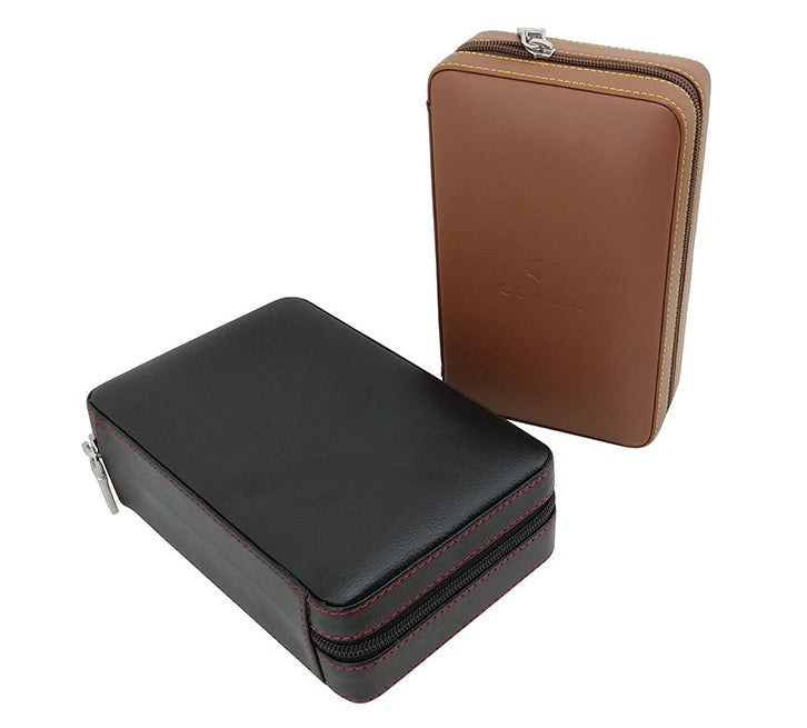 Travel Humidor – Portable Leather Cigar Humidifier Gift Box