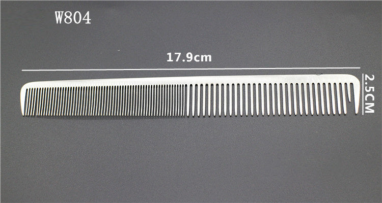 Anti-static stainless steel barber comb