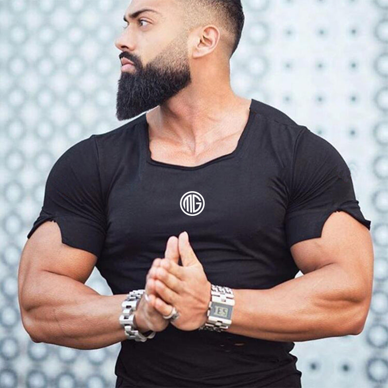 Slim fit fitness short sleeve