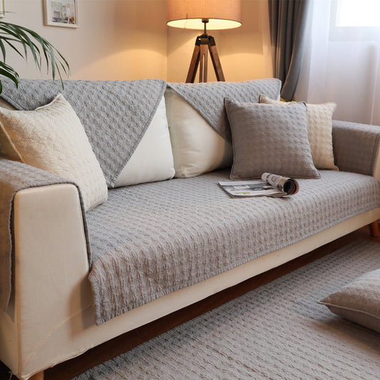 Cotton sofa cushion solid color