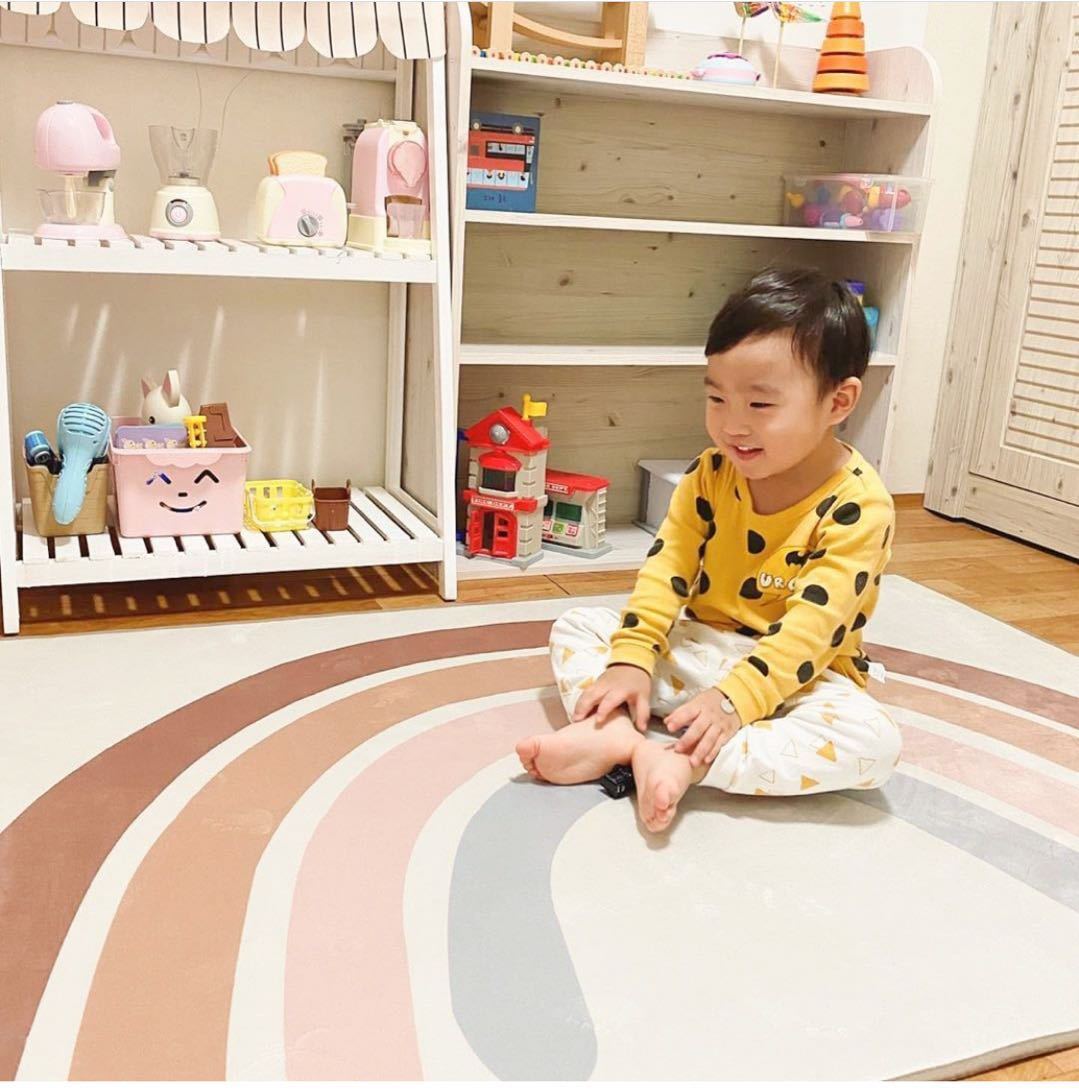 Nordic children's room rainbow carpet