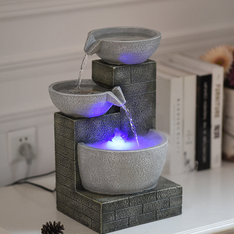 Breathe easier and enjoy a serene atmosphere with the Modern Simple Desktop Fountain Humidifier—a perfect blend of air purification and relaxation in one.