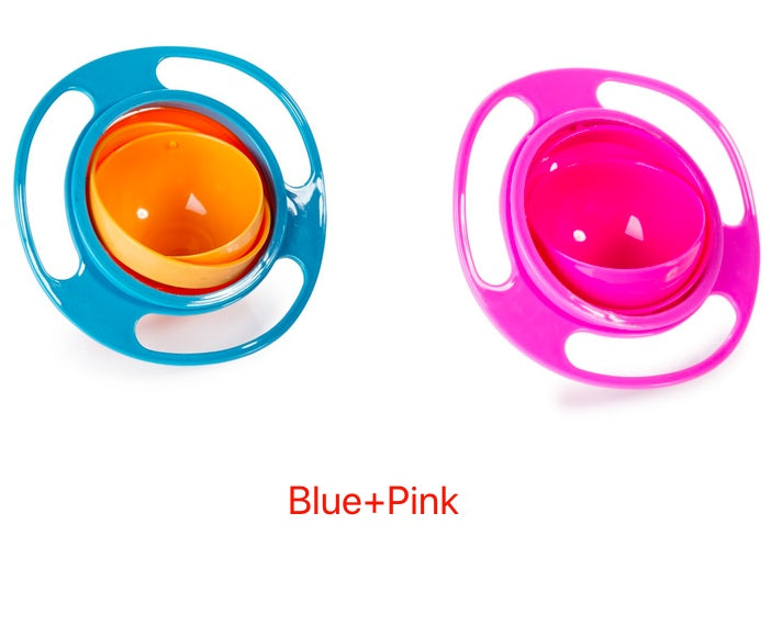 360° Rotate Universal Spill-Proof Baby Bowl – Anti-Spill Gyro Bowl with Rotating Inner Dish | Infinity Bazaar