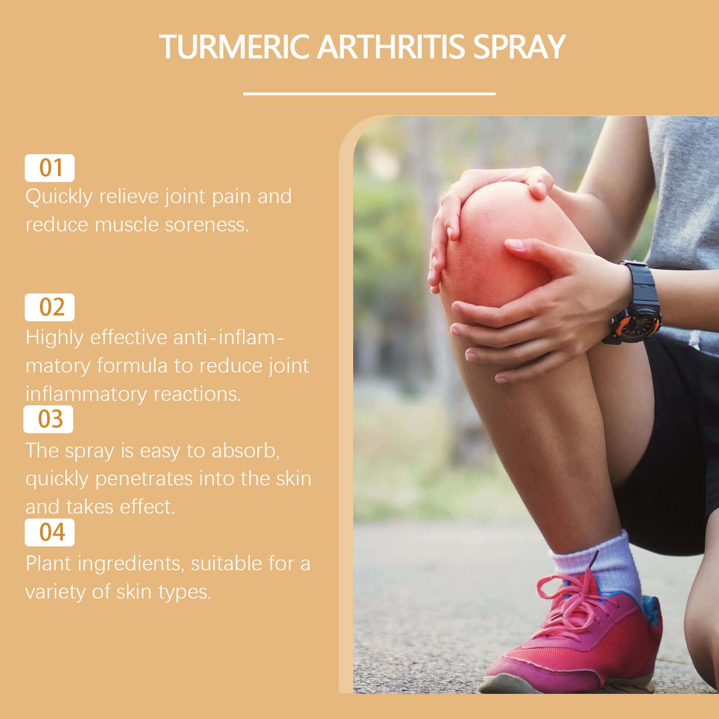 Turmeric Joint Care Spray Mild Ingredients