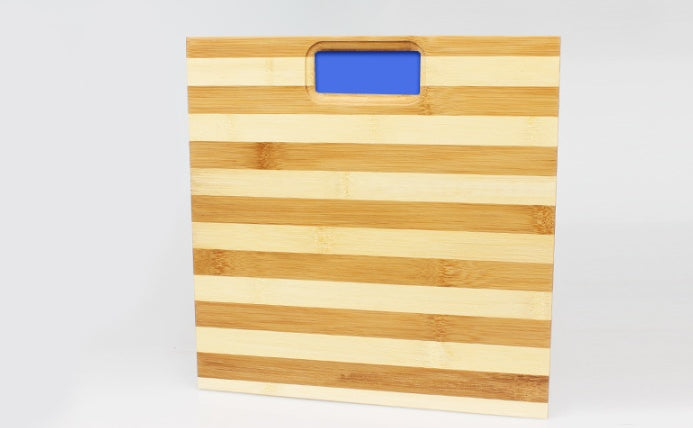 Natural bamboo and wood electronic weight scale