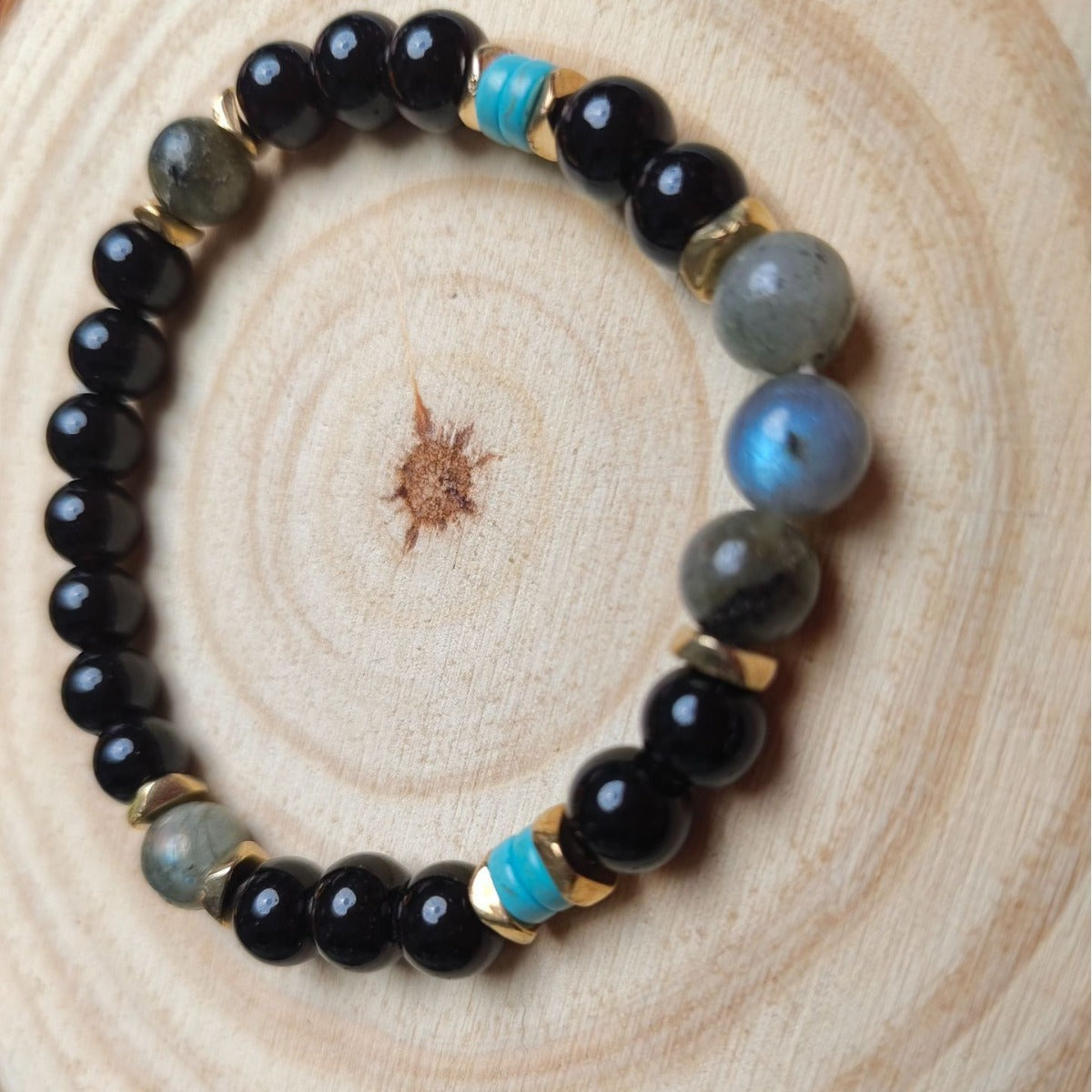 8mm Natural Gemstone Beaded Bracelet – Unisex Healing Energy Jewelry | Infinity Bazaar