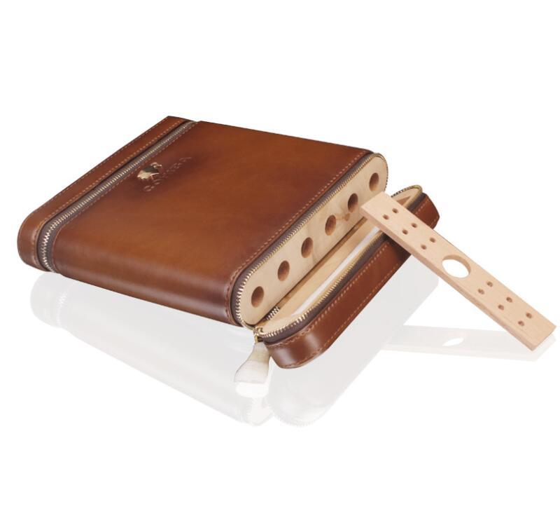 Wooden 6-Pack Portable Cigar Case cigar Humidor