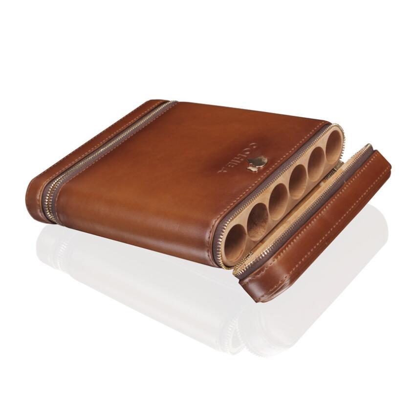 Wooden 6-Pack Portable Cigar Case cigar Humidor