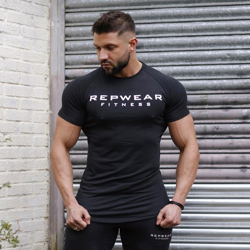Slim fit training tights short sleeves