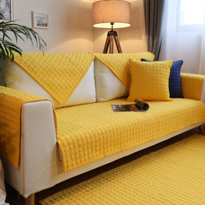 Cotton sofa cushion solid color