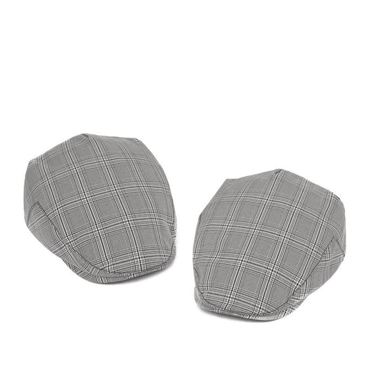 British Plaid Beret Hat Men's Forward Hat Wholesale Casual Retro Duck Tongue Old Man Hat Day Thin Spring And Summer Tide