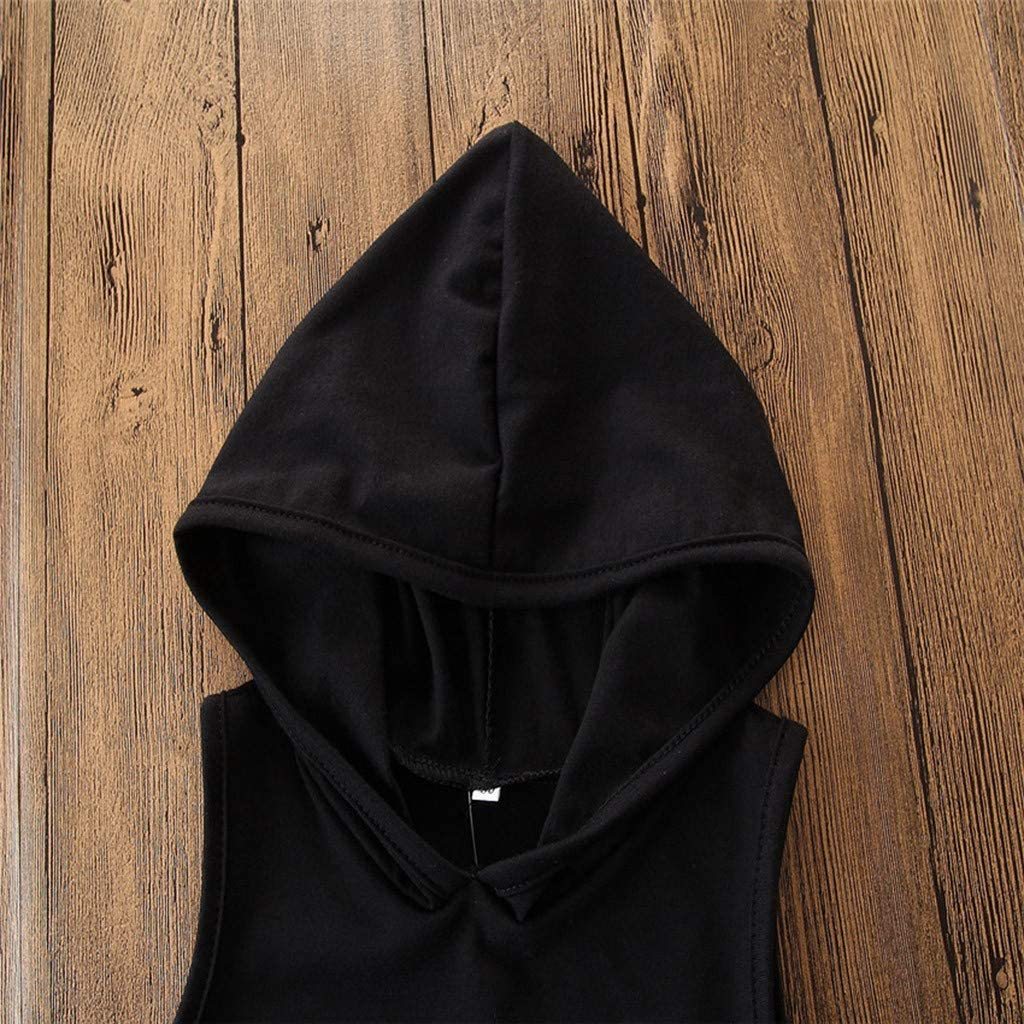 2PCS Toddler Baby Boy Outfit – Sleeveless Hooded T-Shirt & Camo Pants Set | Infinity Bazaar