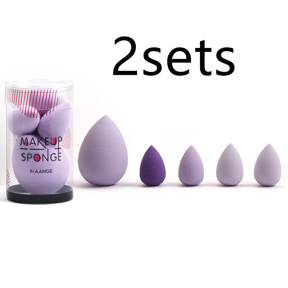 5-Pack Mini Beauty Egg Makeup Sponges – Ultra-Soft Velor Puffs for Foundation, Concealer, & Blending | Wet & Dry Use | Infinity Bazaar