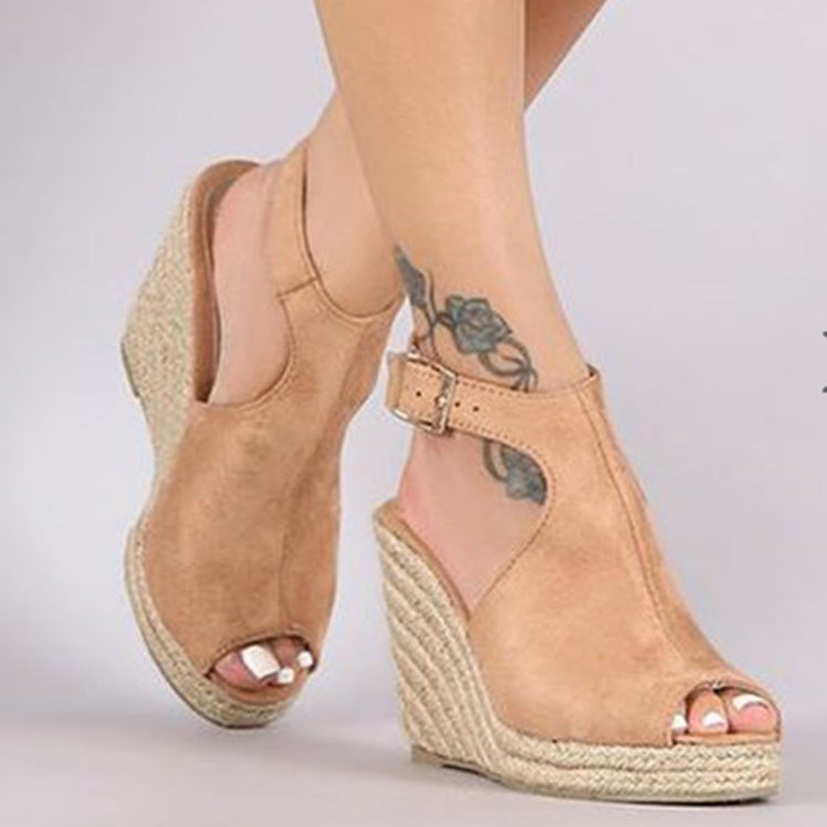Women Platform Sandals Peep Toe Spartan Sandals Women Summer Wedges High Heel Shoes