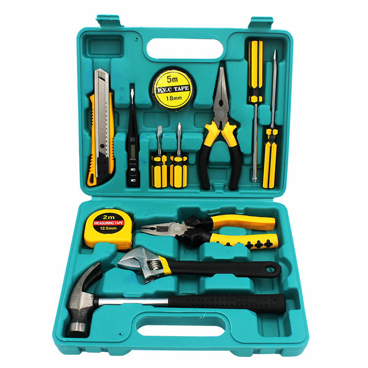 13-Piece Multifunctional Hardware Tool Set – Compact Gift Box with Dual-Use Pliers for Car & Home Repair | Infinity Bazaar