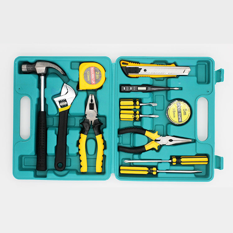 13-Piece Multifunctional Hardware Tool Set – Compact Gift Box with Dual-Use Pliers for Car & Home Repair | Infinity Bazaar