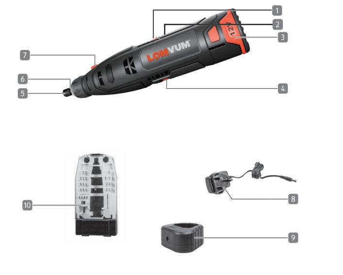 Electric Grinder: Small Hand-held Electric Woodworking Engraving Complete Set – Rechargeable Lithium Battery Micro Grinder