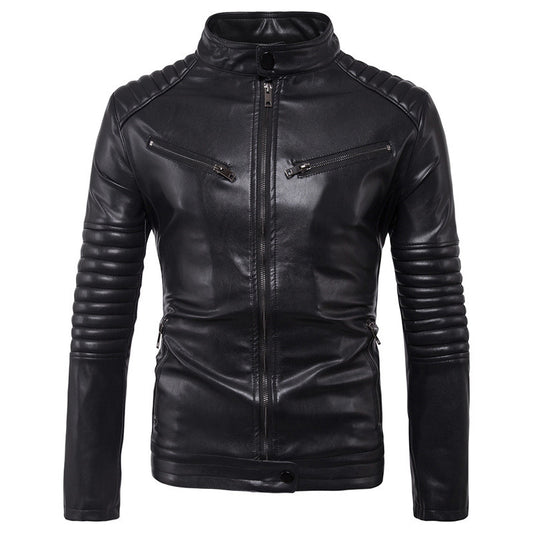 Men's Motorcycle Zipper Jacket