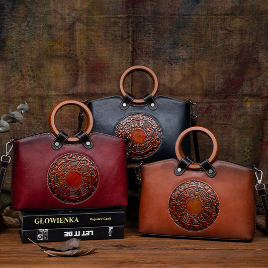 Vintage Genuine Leather Women's Handbags