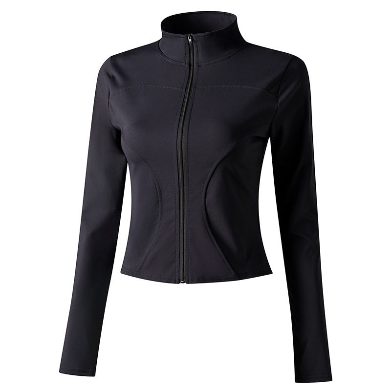 Women’s Yoga Sports Jacket – Moisture-Wicking Zip-Up Activewear for Running, Cycling & Fitness | Infinity Bazaar