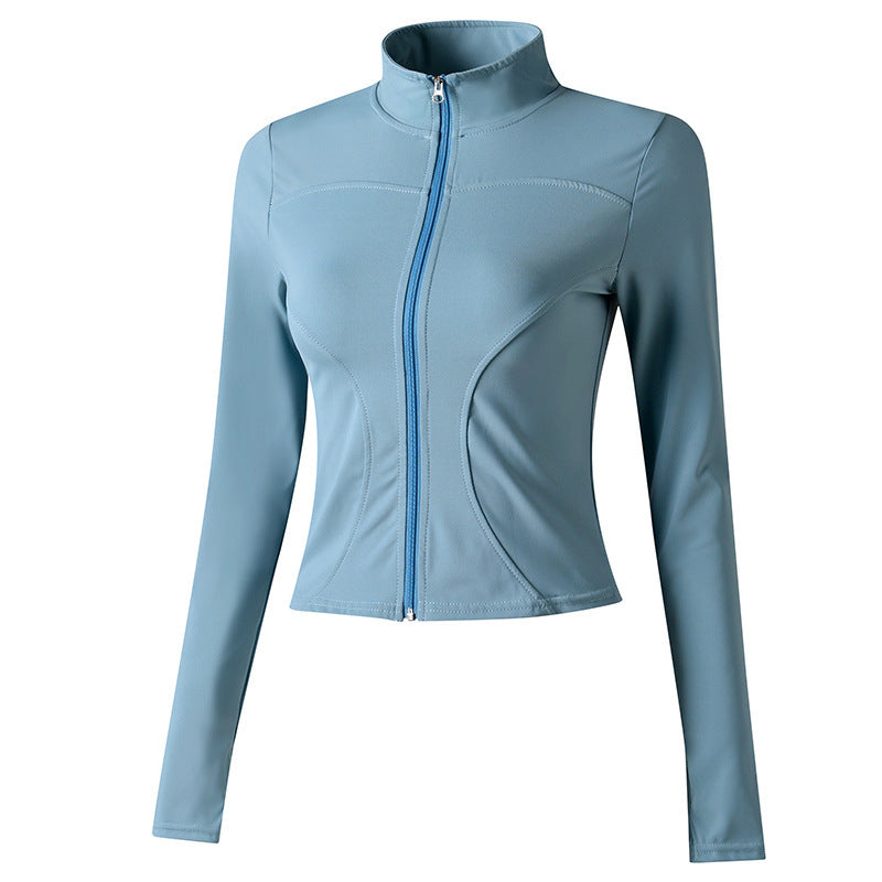 Women’s Yoga Sports Jacket – Moisture-Wicking Zip-Up Activewear for Running, Cycling & Fitness | Infinity Bazaar