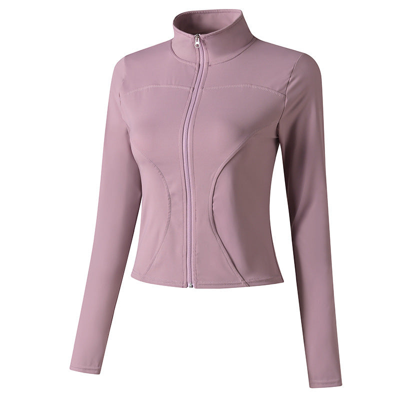 Women’s Yoga Sports Jacket – Moisture-Wicking Zip-Up Activewear for Running, Cycling & Fitness | Infinity Bazaar
