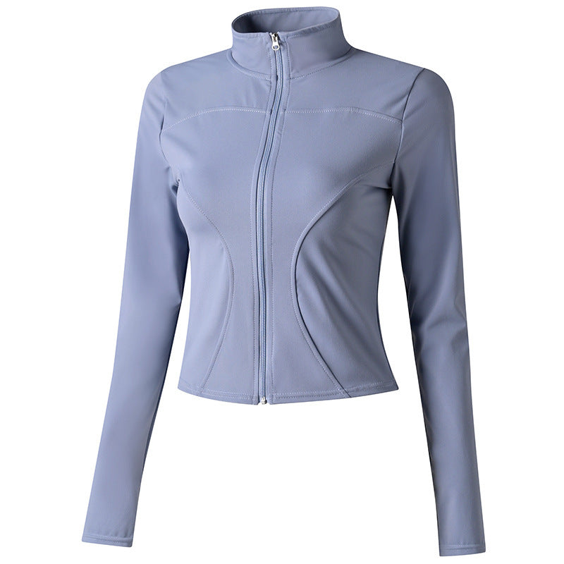 Women’s Yoga Sports Jacket – Moisture-Wicking Zip-Up Activewear for Running, Cycling & Fitness | Infinity Bazaar