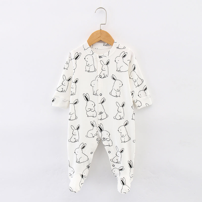 Baby Cotton Jumpsuit With Feet Pure Cotton