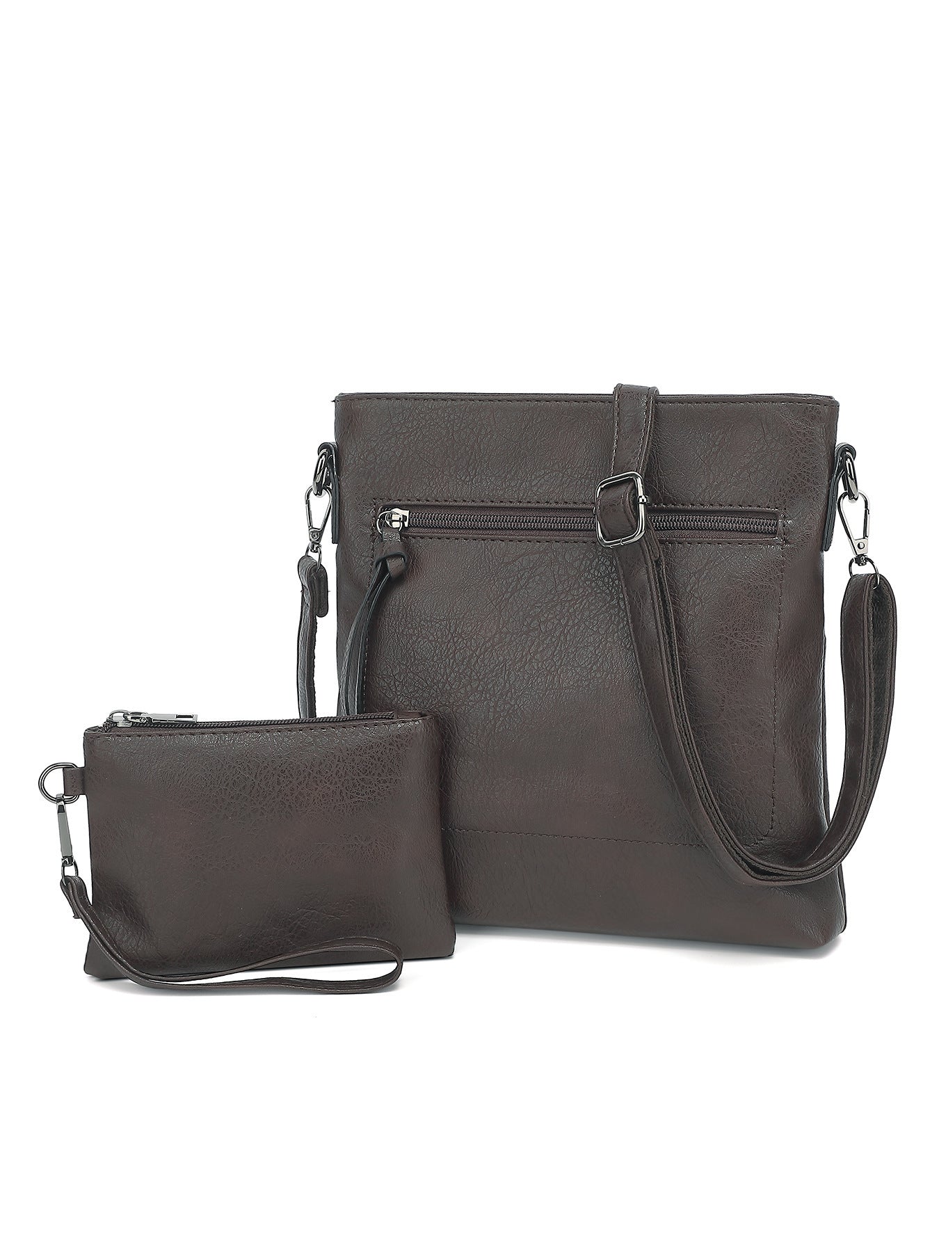 Women’s Large Capacity Tote Shoulder Bag | Elegant PU Leather Handbag with Inner Pouch | 25x27x5.5cm | Infinity Bazaar