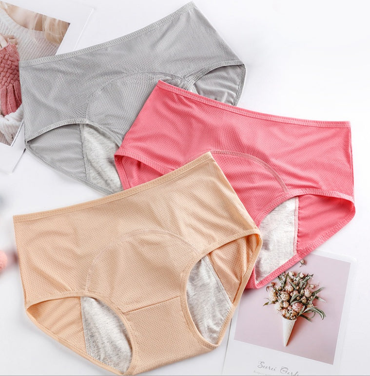 5-Pack Women’s Leak-Proof Menstrual Underwear – Seamless, Mid-Rise Period Panties with High Absorbency | Infinity Bazaar