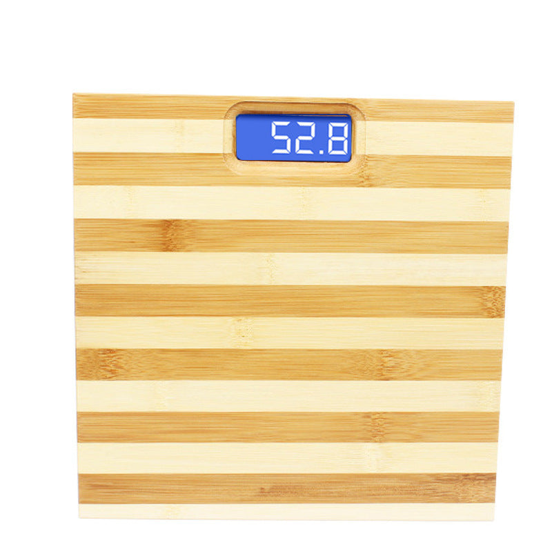Natural bamboo and wood electronic weight scale