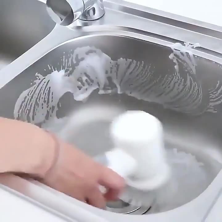Electric Spin Scrubber – Power Bathroom Cleaning Brush with 5 Replaceable Brush Heads